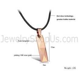 Wolfram-Anhänger In Roségold Mit Aufwendigem, Facettenreichem Design C629