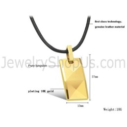 Gold Wolfram Hochglanz Anhänger C630