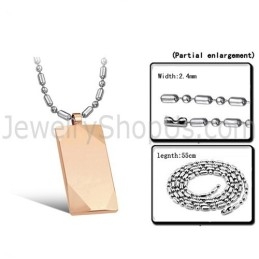 Roségoldener Wolfram-Anhänger Mit Hochglanzpolitur C638