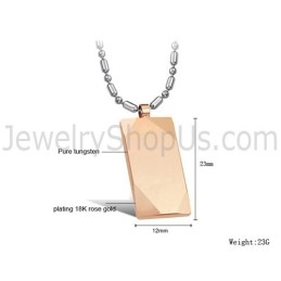 Roségoldener Wolfram-Anhänger Mit Hochglanzpolitur C638