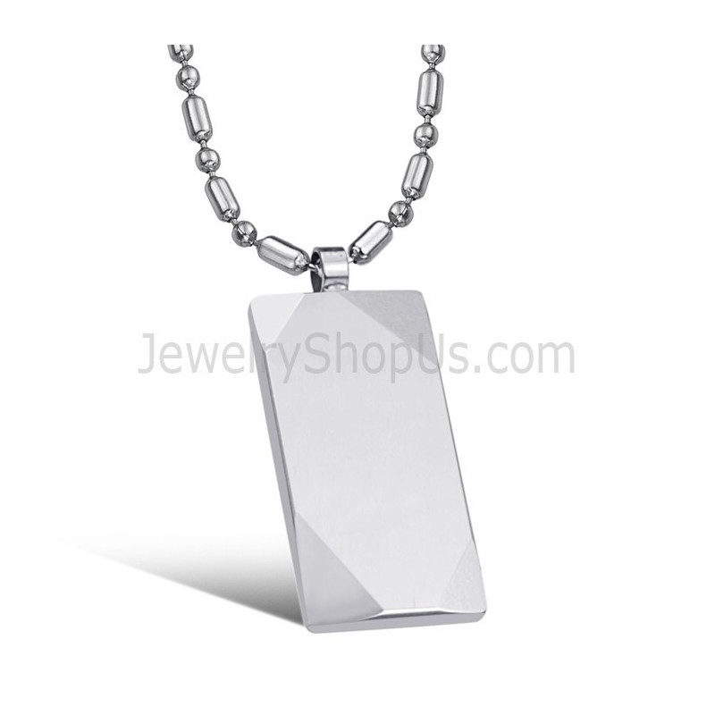 Rechteckiger Wolfram-Silber-Anhänger C638 Rechteckiger Wolfram-Silber-Anhänger C638