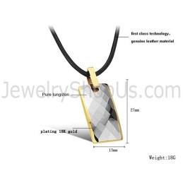 Wolfram-Anhänger Mit Kompliziertem, Facettenreichem Design Und 18 Karat Goldbeschichtung C632