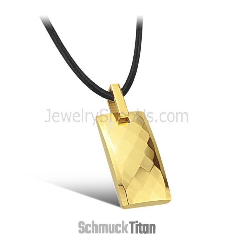 Wolfram-Gold-Anhänger Mit Kompliziertem, Facettenreichem Design C632