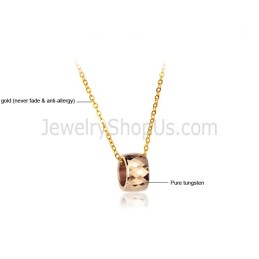 Anhänger Aus Wolfram In Roségold Mit Kompliziertem, Facettenreichem Design Wx718