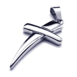 Cool Man Cross Halskette Mit Kreuzanhänger Aus Reinem Titan