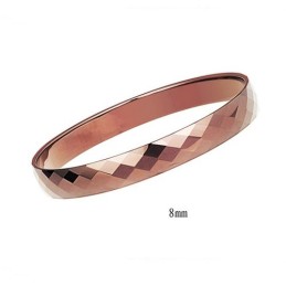Wolfram Hochglanz Roségold Armband Paar Armreifen C889