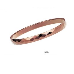 Wolfram Hochglanz Roségold Armband Paar Armreifen C889