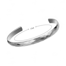 Wolfram-Silber-Hochglanz-Armreif C897