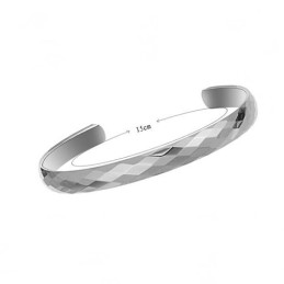 Wolfram-Silber-Hochglanz-Armreif C897