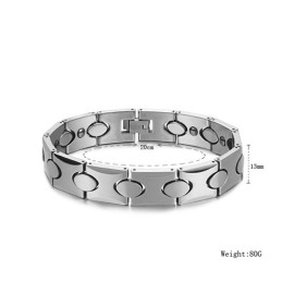 Wolfram-Silber-Armband Mit Energie-Magnetstein C944
