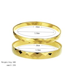Gold Wolfram Komplizierte Multifaceted Design Armreif C887