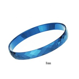 Wolfram Blau Filigrane Multifaceted Design Paar Armreifen C891