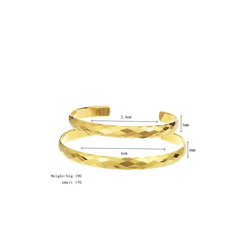 Hochglanzpoliertes Wolfram-Gold-Armband Mit Aufwendigem, Facettenreichem Design, Paar-Armreifen C893 Hochglanzpoliertes Wolfram-Gold-Armband Mit Aufwendigem, Facettenreichem Design, Paar-Armreifen C893