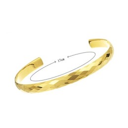 Hochglanzpoliertes Wolfram-Gold-Armband Mit Aufwendigem, Facettenreichem Design, Paar-Armreifen C893