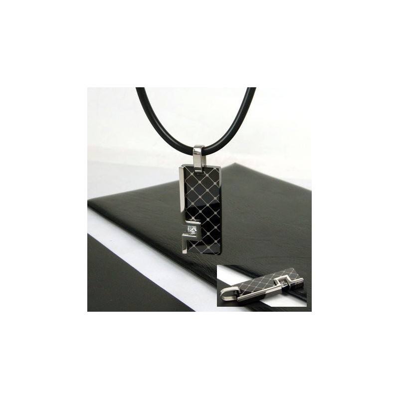 Einzigartiger Herren-Halskettenanhänger Aus Reinem Titan Mit Edelsteinen, Geschenk Einzigartiger Herren-Halskettenanhänger Aus Reinem Titan Mit Edelsteinen, Geschenk