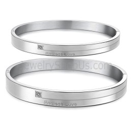 Tatanium "Endless Love" Paar-Armreifen Mit Strasssteinen C870