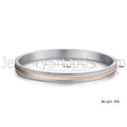 Tatanium Paar-Armreifen In Roségold Und Schwarz C869