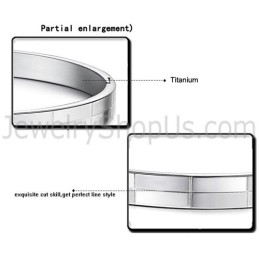 Tatanium Simple-Grid Paar Armreifen C855