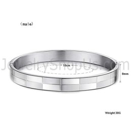 Tatanium Simple-Grid Paar Armreifen C855
