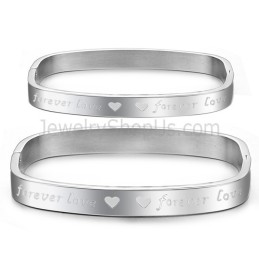 Tatanium Square "Foreverlove" Paar Armreifen C865