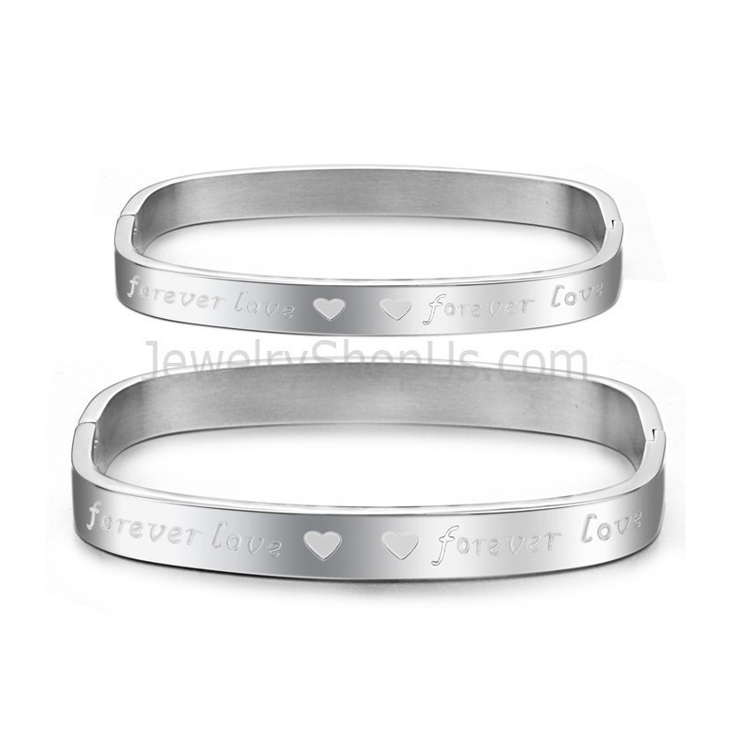 Tatanium Square "Foreverlove" Paar Armreifen C865 Tatanium Square "Foreverlove" Paar Armreifen C865