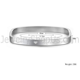 Tatanium Square "Foreverlove" Paar Armreifen C865