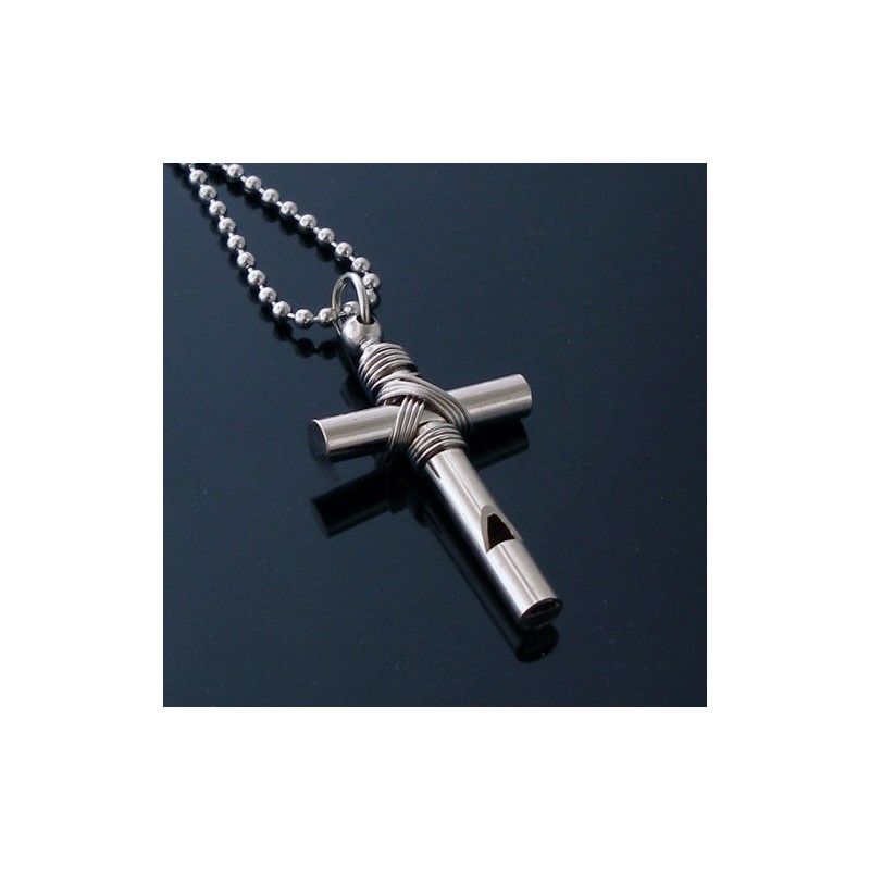 Mann Kreuz Pfeife Anhänger Geschenk - Kostenlose Kette Mann Kreuz Pfeife Anhänger Geschenk - Kostenlose Kette