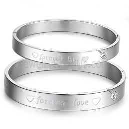 Tatanium Sweetheart "Forever Love" Paar-Armreifen Mit Strasssteinen C847