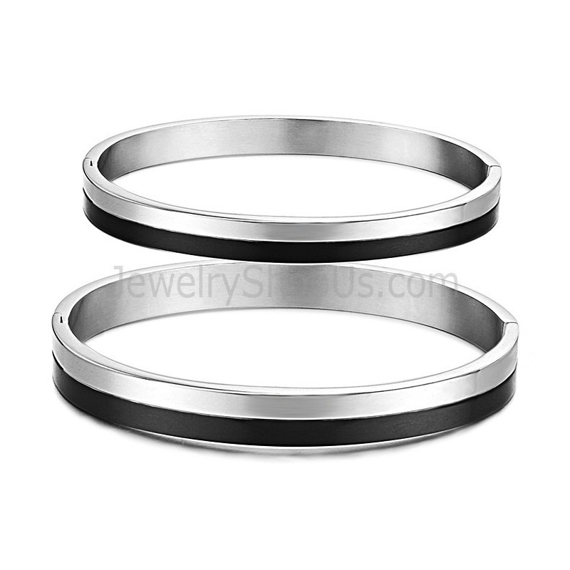 Tatanium Schwarz Und Paar Armreifen C822 Tatanium Schwarz Und Paar Armreifen C822