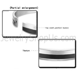 Tatanium Schwarz Und Paar Armreifen C822