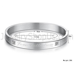 Tatanium "Love Collection" Paar-Armreifen Mit Strasssteinen C849