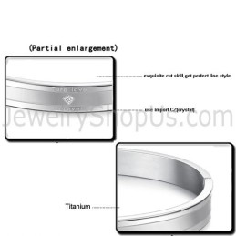 Tatanium "Ture Love Forever" Paar-Armreifen Mit Strasssteinen C861