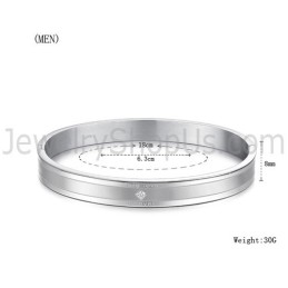 Tatanium "Ture Love Forever" Paar-Armreifen Mit Strasssteinen C861