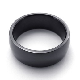 Polierter Schwarzer Titanring