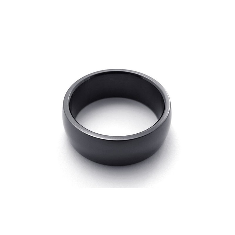 Polierter Schwarzer Titanring Polierter Schwarzer Titanring