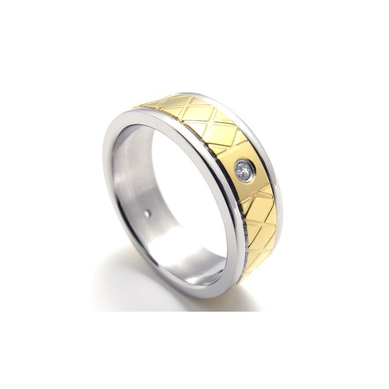 Gold-Diamant-Titan-Ring Gold-Diamant-Titan-Ring