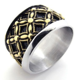 Farbiger Vintage Titanring
