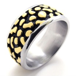 Goldener Vintage-Ring Aus Titan