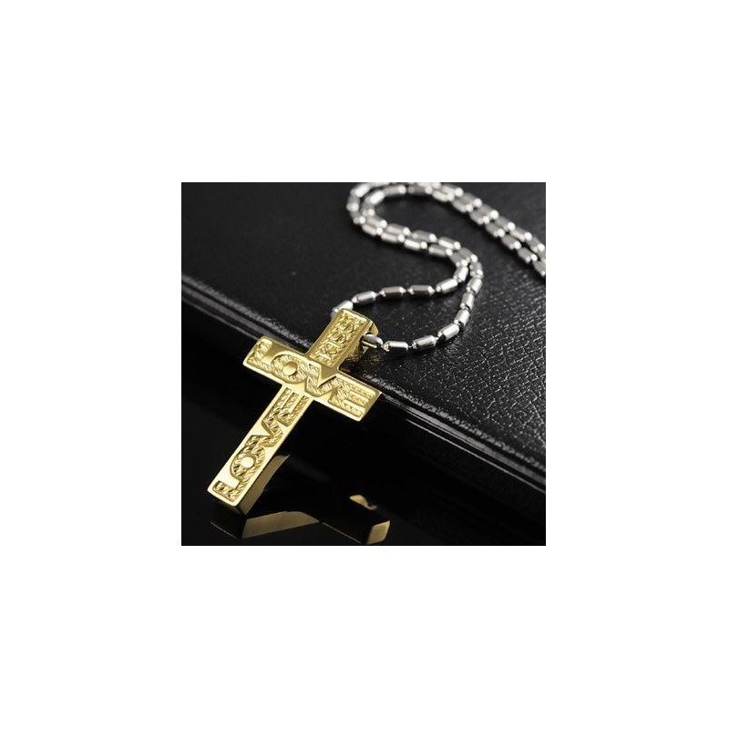 Hochwertiger Man Love Cross Titanstahl-Anhänger Hochwertiger Man Love Cross Titanstahl-Anhänger