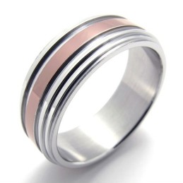 Titanring Aus Roségold