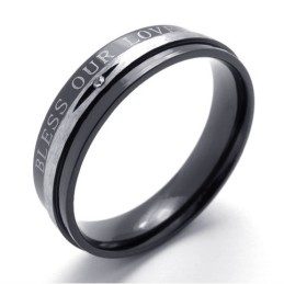 Diamant-Ring Aus Schwarzem Titan