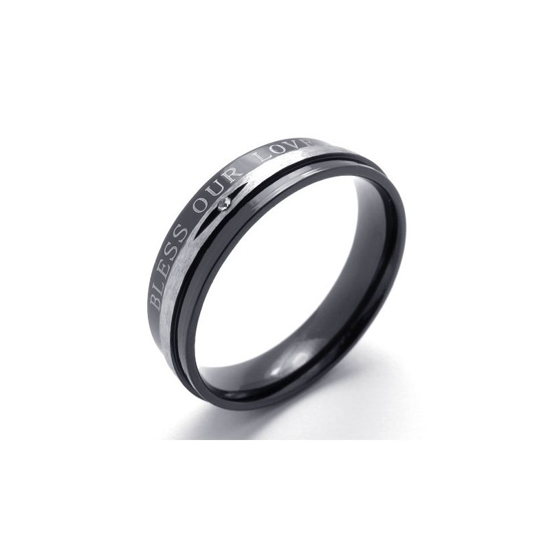 Diamant-Ring Aus Schwarzem Titan Diamant-Ring Aus Schwarzem Titan