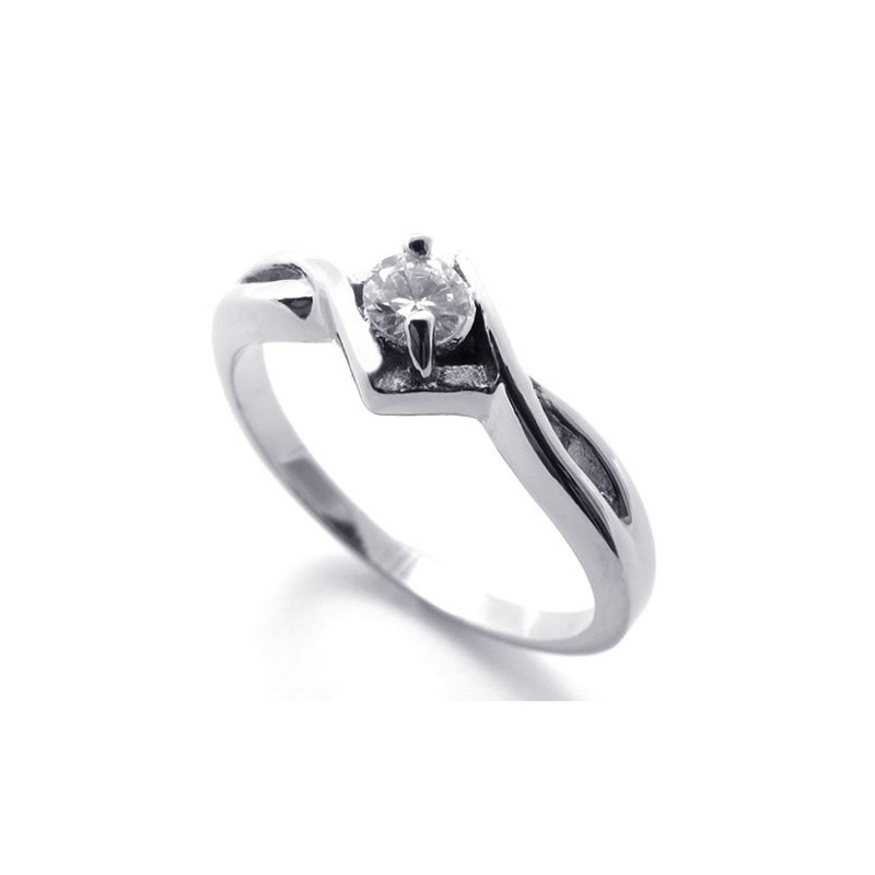 Damen-Diamantring Aus Titan Damen-Diamantring Aus Titan