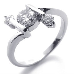 Diamant-Titanring Für Damen