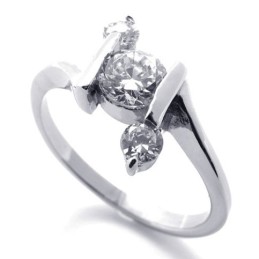 Diamant-Titanring Für Damen