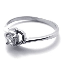 Diamant-Titanring Für Damen