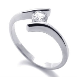 Diamant-Titanring Für Damen