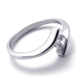 Diamant-Titanring Für Damen