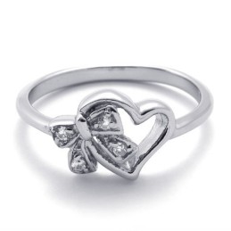 Diamant-Titanring Für Damen