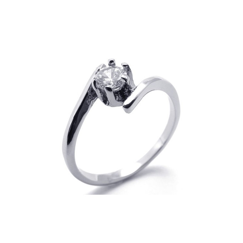 Damen-Diamantring Aus Titan Damen-Diamantring Aus Titan